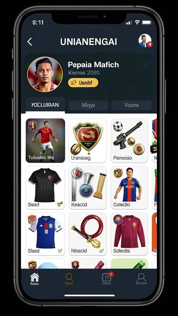 Karakter dengan desain yang unik dan menarik.