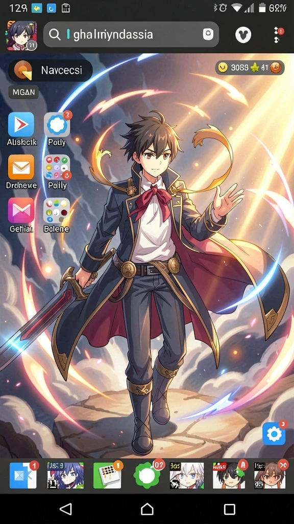 Visual indah dari pemandangan latar belakang game.