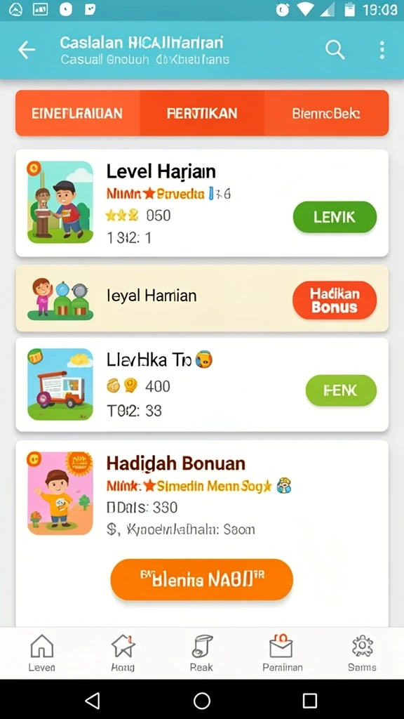 Tampilan level yang penuh tantangan dalam AGEN878.