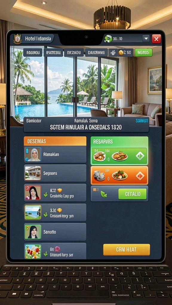 Tampilan antarmuka yang modern dan menarik.