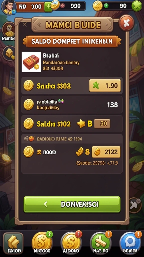Screenshot menunjukkan tampilan utama aplikasi GACOR108.