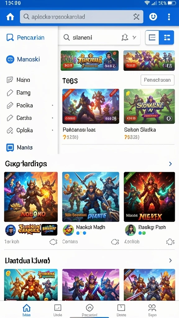Tampilan karakter utama yang memukau dan penuh detail.