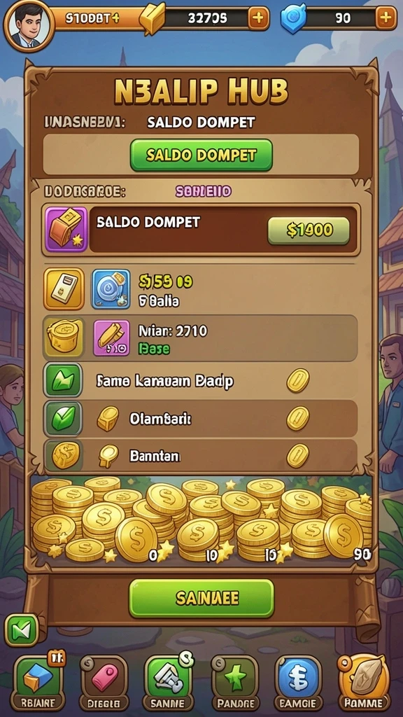 Screenshot menampilkan fitur bonus yang menarik bagi pemain.