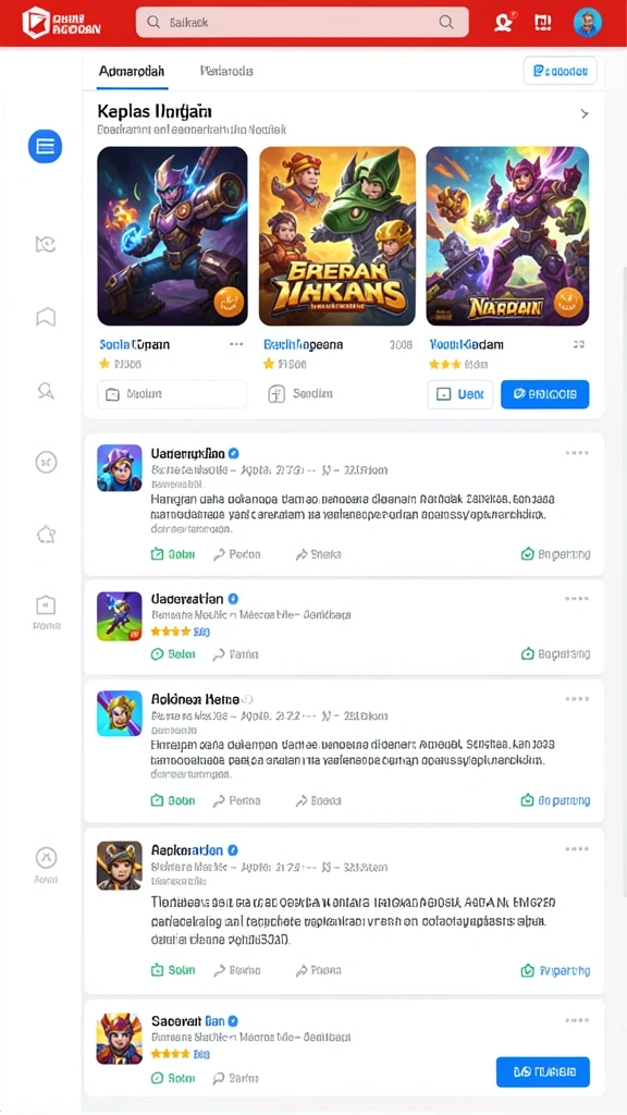 Pemandangan level yang menakjubkan.
