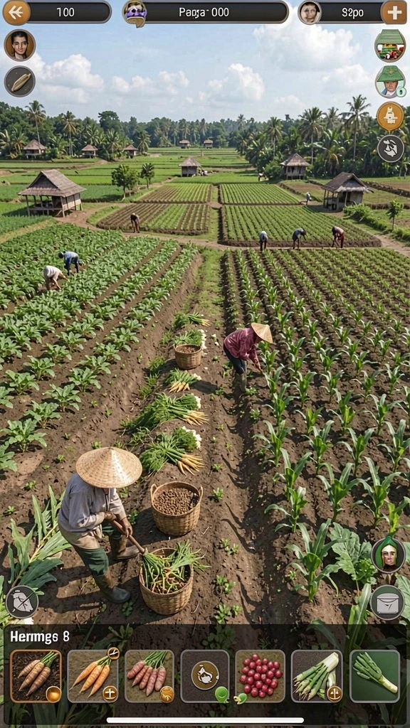 Gambar petualangan menakjubkan di hutan.