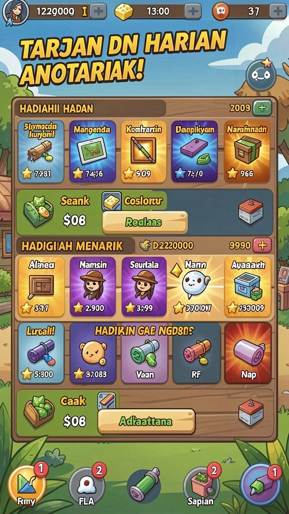 Tangkapan layar menunjukkan karakter utama dalam aksi.