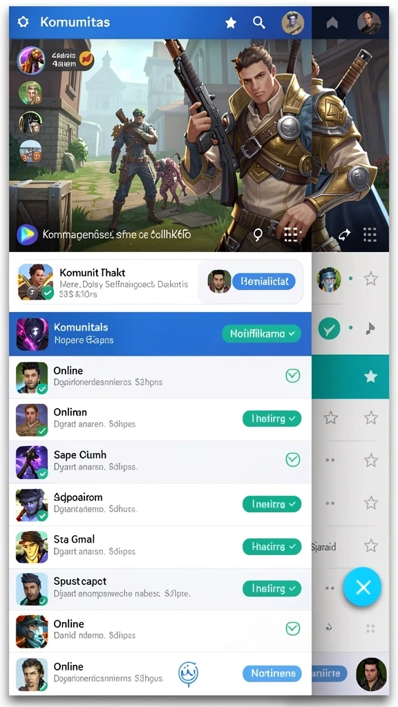 Karakter-karakter menarik yang dapat diakses pemain.