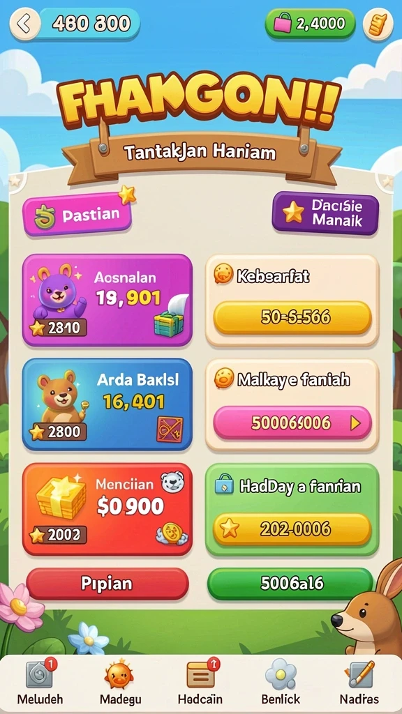 Mode permainan yang bervariasi dan menantang.