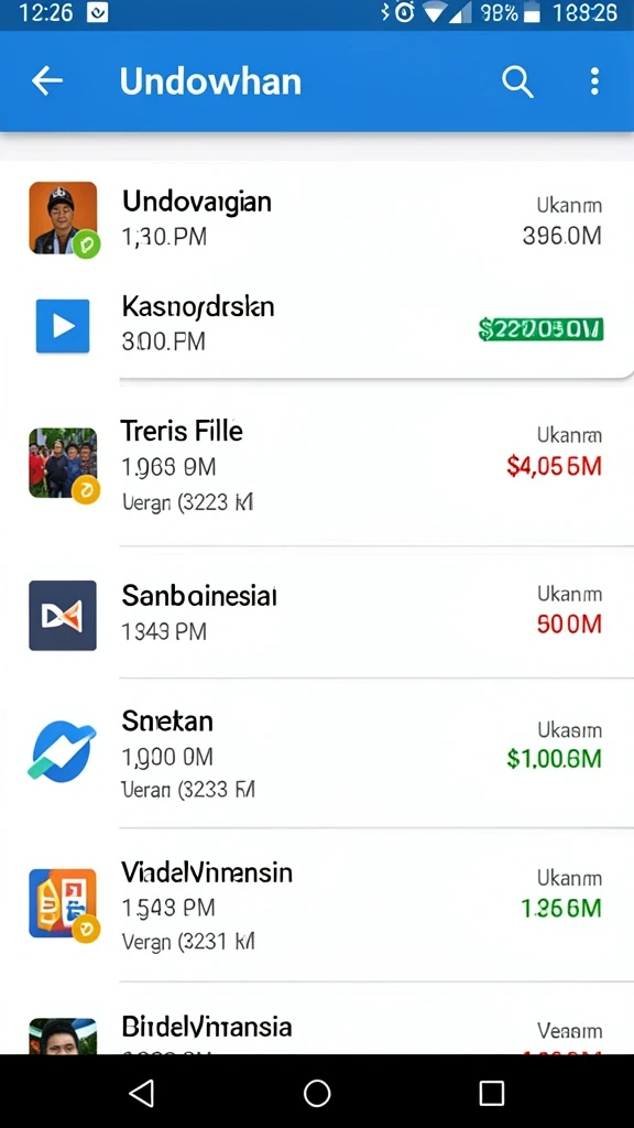 Tampilan permainan yang menarik dan futuristik.