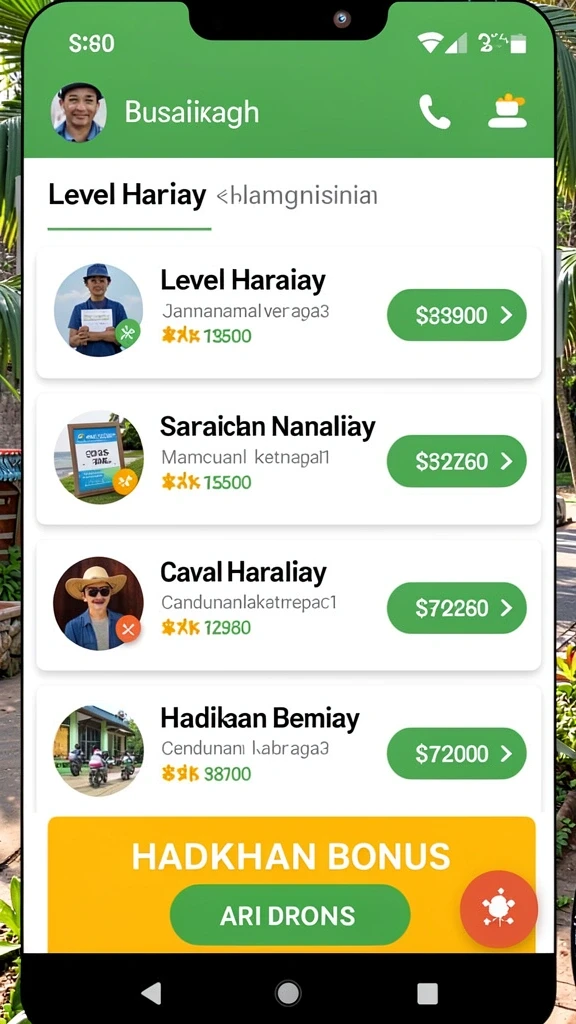 Tampilan antarmuka utama JJ62 yang menarik dan mudah dinavigasi.