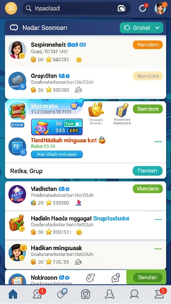 Tampilan grafis yang memukau dan interaktif.