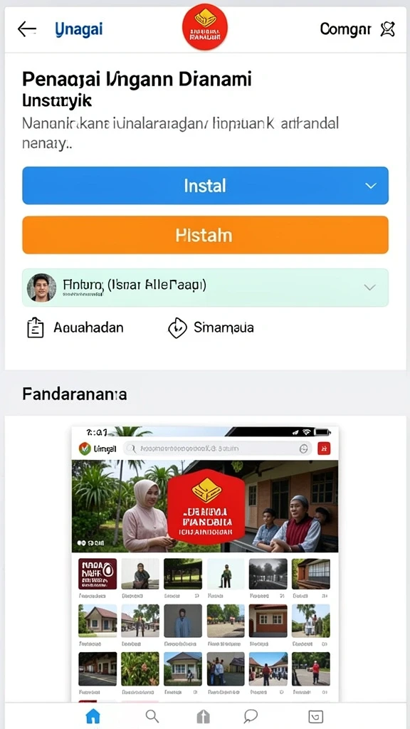 Tampilan antarmuka yang intuitif dan menarik.