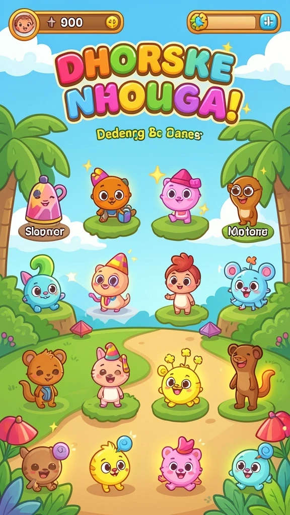 Karakter game yang menarik dan beragam.