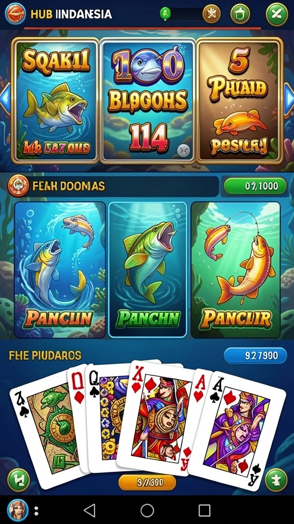 Menampilkan karakter yang siap bertarung dalam game VC55.