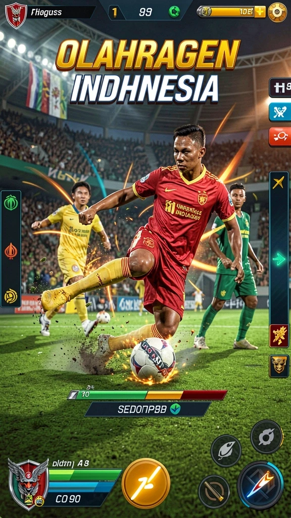 Tangkapan layar gameplay yang menampilkan karakter utama.